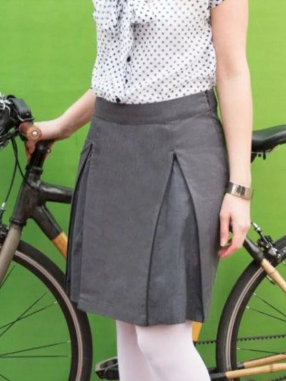 New Betabrand Gray Bike to Work Skirt Skort 12